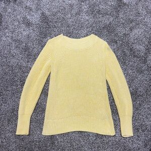 GAP Soft Yellow Crew Neck Sweater